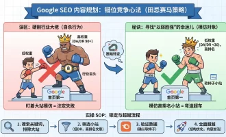 Google SEO 抄作业指南：为什么模仿行业巨头死路一条？揭秘“以弱胜强”的选题策略