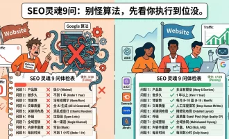 独立站 SEO 为什么做不起来？一份价值百万的“灵魂 9 问”自我体检表