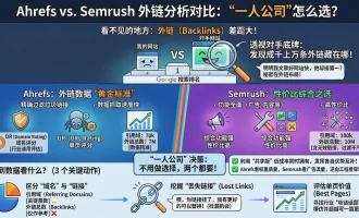 Ahrefs vs Semrush：查外链到底用哪个好？揭秘独立站竞品分析的“透视眼”工具
