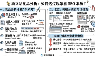 独立站竞品分析怎么做？深度拆解 B2B 与 B2C 网站的“隐形流量密码”